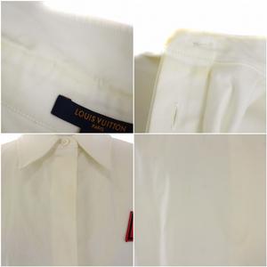 ルイヴィトン LOUIS VUITTON シャツ ブラウス 長袖 ワッペン  