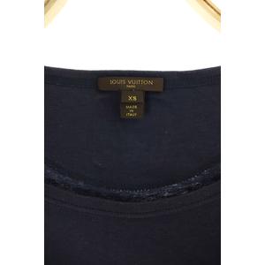 ルイヴィトン LOUIS VUITTON ポケットTシャツ カットソー 七分袖 XS 紺 