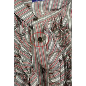 BURBERRY BLUE LABEL フリルデザイン ストライプ 長袖 シャツ バーバリーブルーレーベル BURBERRY BLUE LABEL フリル