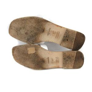 エルメス HERMES オラン サンダル フラット Hロゴ レザー