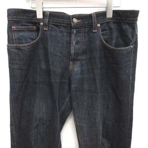 グッチ GUCCI デニムパンツ ジーンズ スキニー レザーパッチ ロゴ 48 