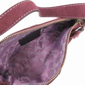 コーチ COACH ワンハンドバッグ ミニ スエード ボルドー 7470 /PJ 