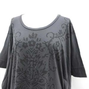 Vivienne Westwood RED LABEL◆ドルマン/オーブプリント/カットソー/2/コットン/ブラック/16-01-361028 Vivienne Westwood RED LABEL(ヴィヴィアンウエストウッドレッド