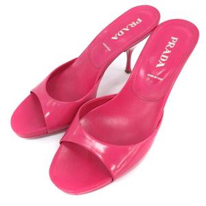 プラダ PRADA ミュール サンダル ハイヒール ピンヒール ラウンドトゥ 