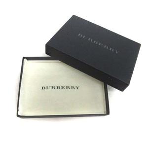 バーバリー BURBERRY 名刺入れ カードケース カウレザー 牛革 茶