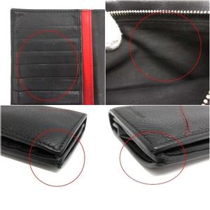 ディオールオム Dior HOMME 財布 長財布 二つ折り 小銭入れ レザー 黒