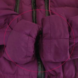 DIESEL パープル フード付きジャケット ディーゼル DIESEL ダウンジャケット アウター ミドル丈 フード 切替 S