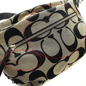 コーチ COACH ショルダーバッグ F15068 シグネチャー キャンバス 黒