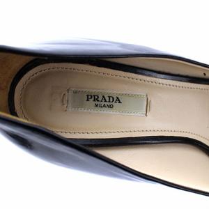 プラダ PRADA オープントゥ パンプス ハイヒール クリアヒール