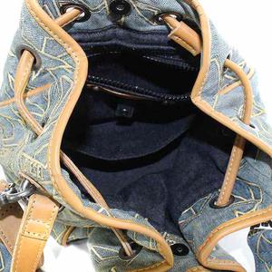 DIESEL デニムバッグ スター装飾付き ディーゼル DIESEL 2WAY ショルダーバッグ ハンドバッグ デニム