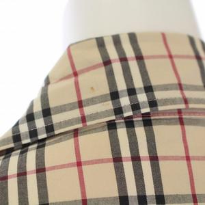 美品 バーバリーロンドン シャツジャケット ノバチェック フレア裾 七分袖 40 バーバリー ロンドン BURBERRY LONDON オープンカラーシャツ