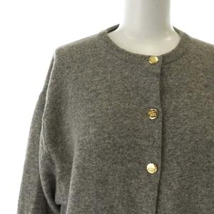 Burberrys グレー カーディガン 42\" バーバリーズ Burberrys ニットカーディガン ウール 長袖 42 L