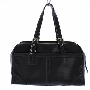 コーチ COACH ミニボストンバッグ ハンドバッグ レザー 黒 ブラック