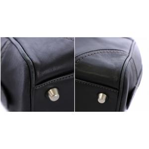 コーチ COACH ミニボストンバッグ ハンドバッグ レザー 黒 ブラック  