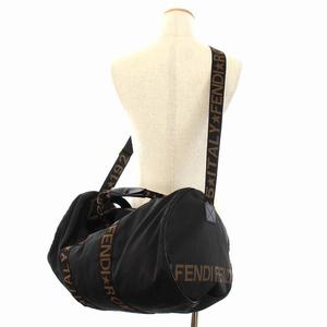 フェンディ FENDI ボストンバッグ ショルダーバッグ 2WAY ナイロン 黒 