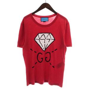 グッチ GUCCI 17SS ゴースト ダイヤプリント Tシャツ カットソー 半袖