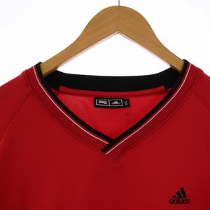 アディダス adidas トレーナー カットソー プルオーバー 長袖 Vネック 