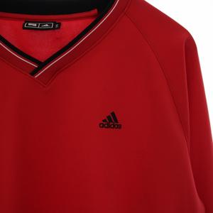 アディダス adidas トレーナー カットソー プルオーバー 長袖 Vネック 