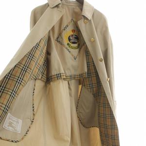 Burberrys バーバリー ステンカラーコート ベルト 金ボタン ベージュ