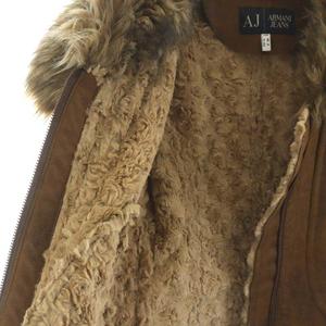 アルマーニ ジーンズ ARMANI JEANS フェイクムートンジャケット ファー