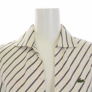 LACOSTE グレー 半袖シャツワンピース 38 LACOSTE グレー 半袖シャツワンピース 38 - メルカリ