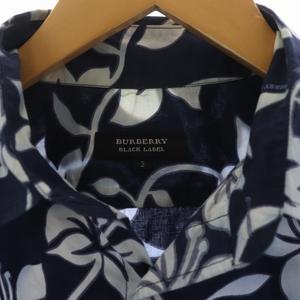 Yuki！入手困難 バーバリー ブラックレーベル 花柄 半袖 バーバリーブラックレーベル BURBERRY BLACK LABEL アロハシャツ