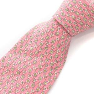 Salvatore Ferragamo ピンク花柄ネクタイ Salvatore Ferragamo フェラガモ 花柄ネクタイ ピンク FERRAGAMO