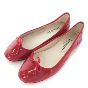 靴/シューズ レペット バレエシューズ フラットパンプス 37.5 赤