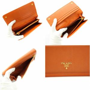 PRADA 二つ折り財布 オレンジ ヴィッテロムーブ レザー ウォレット　プラダ PRADA 二つ折り財布 オレンジ ヴィッテロムーブ レザー ウォレット