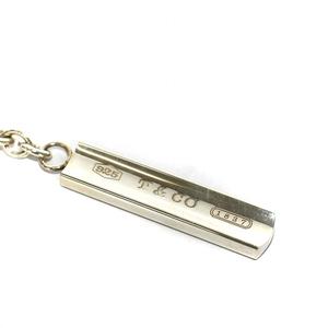 ティファニー TIFFANY & CO. 1837 バー キーリング キーホルダー