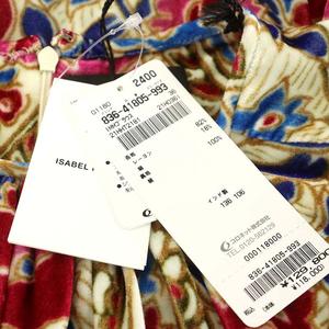 未使用品 イザベルマラン ISABEL MARANT シャツ ブラウス 長袖 ベロア 