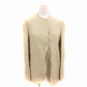 Giorgio Armani ベージュ ノーカラージャケット ジョルジオアルマーニ GIORGIO ARMANI ノーカラージャケット