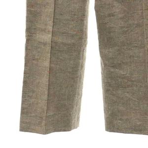 ポールカ PAULE KA ストレートパンツ センタープレス 麻 リネン 34 S  
