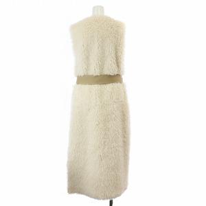 未使用品 エボニー EBONY FAKE FUR GILET フェイクファー ジレ ベスト 