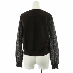Ballsey リネンVカーデダークブラウンS 新品