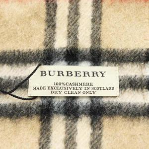 未使用品 バーバリー BURBERRY ノバチェック マフラー フリンジ カシミヤ 茶 ブラウン 黒 ブラック 赤 レッド /AN12 レディース