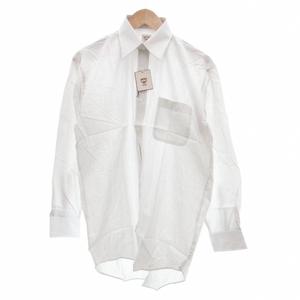 未使用品 エムシーエム MCM Legere タグ付き 長袖シャツ ストライプ 40 82 白系 /UO ■GY14 メンズ