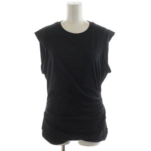 未使用品 3.1 フィリップリム 3.1 phillip lim ドレープディテール トップ DRAPE TANK TOP カットソー ノースリーブ コットン S 黒 ブラック S231-10000COJ /AN16 ■GY52 レディース