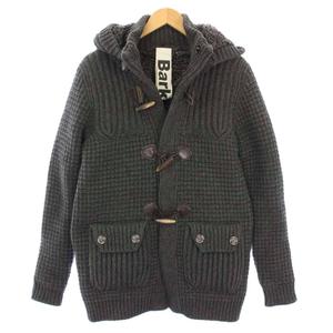 バーク Bark ニットジャケット ダッフルコート アウター フード S グレー 37-3309065 /TK メンズ
