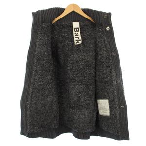 バーク Bark ニットジャケット ダッフルコート アウター フード S グレー 37-3309065 /TK メンズ