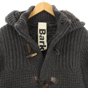 バーク Bark ニットジャケット ダッフルコート アウター フード S グレー 37-3309065 /TK メンズ