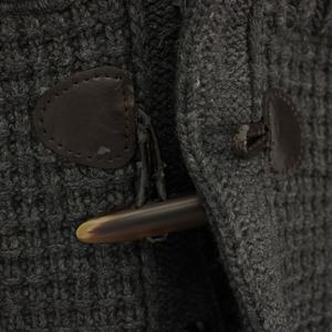 バーク Bark ニットジャケット ダッフルコート アウター フード S グレー 37-3309065 /TK メンズ