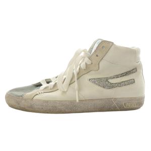 ディーゼル DIESEL スニーカー シューズ ロゴ 24.5cm 白 ホワイト /AN42 ■MA レディース