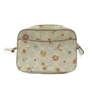 コーチ COACH カメラバッグ ショルダーバッグ 花柄 レザー 白 ホワイト /AN3 ■MA レディース