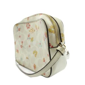 コーチ COACH カメラバッグ ショルダーバッグ 花柄 レザー 白 ホワイト /AN3 ■MA レディース