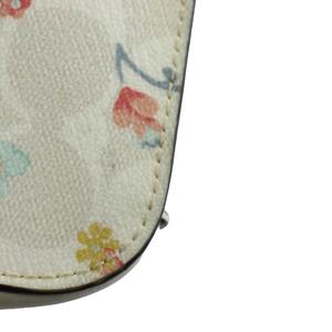 コーチ COACH カメラバッグ ショルダーバッグ 花柄 レザー 白 ホワイト /AN3 ■MA レディース