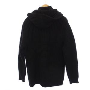 バーク Bark ニットダッフルコート ミドル丈 ウール ナイロン M 黒 /BM ■MA メンズ
