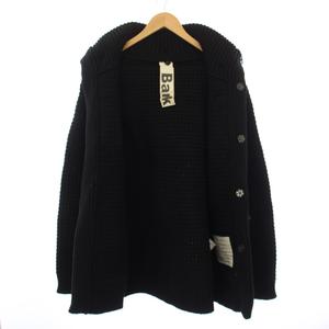 バーク Bark ニットダッフルコート ミドル丈 ウール ナイロン M 黒 /BM ■MA メンズ