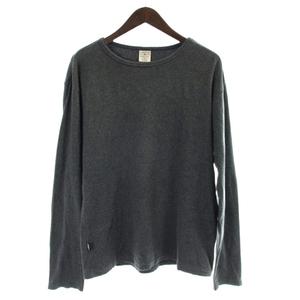 アヴィレックス AVIREX Tシャツ カットソー XL グレー リブ 長袖 ラウンドネック /AP48 ■GY28 メンズ