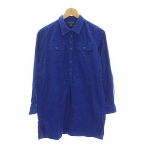 ラルフローレン RALPH LAUREN コーデュロイ シャツワンピース 長袖 14歳 150/80 青 ブルー /YM ■MA キッズ